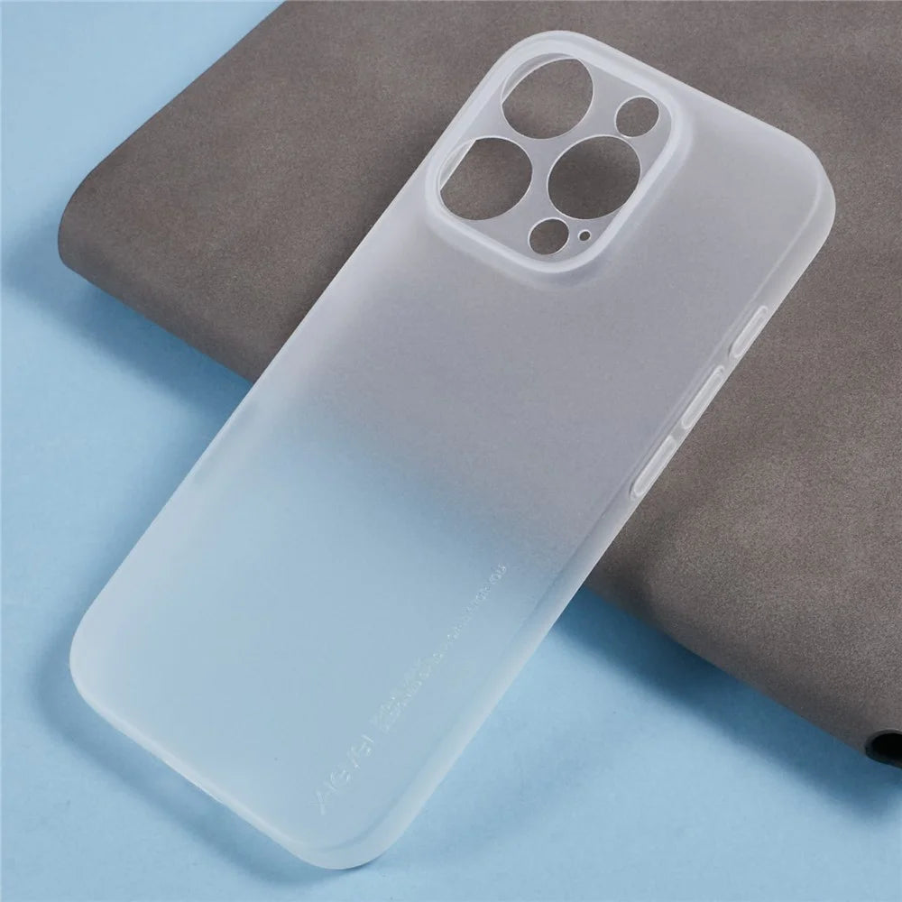 X-LEVEL For iPhone 16 Pro Case Hard PP Matte Phone Cover 0.18mm Ultra-Thin - Transparent - 6