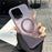 For iPhone 16 Pro Max Magnetic Case Kickstand TPU + PC Phone Back Cover - Purple - 2