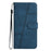 For Samsung Galaxy S25 Ultra Case Flip Leather Retro Phone Cover Lines Imprinted - Blue - 6