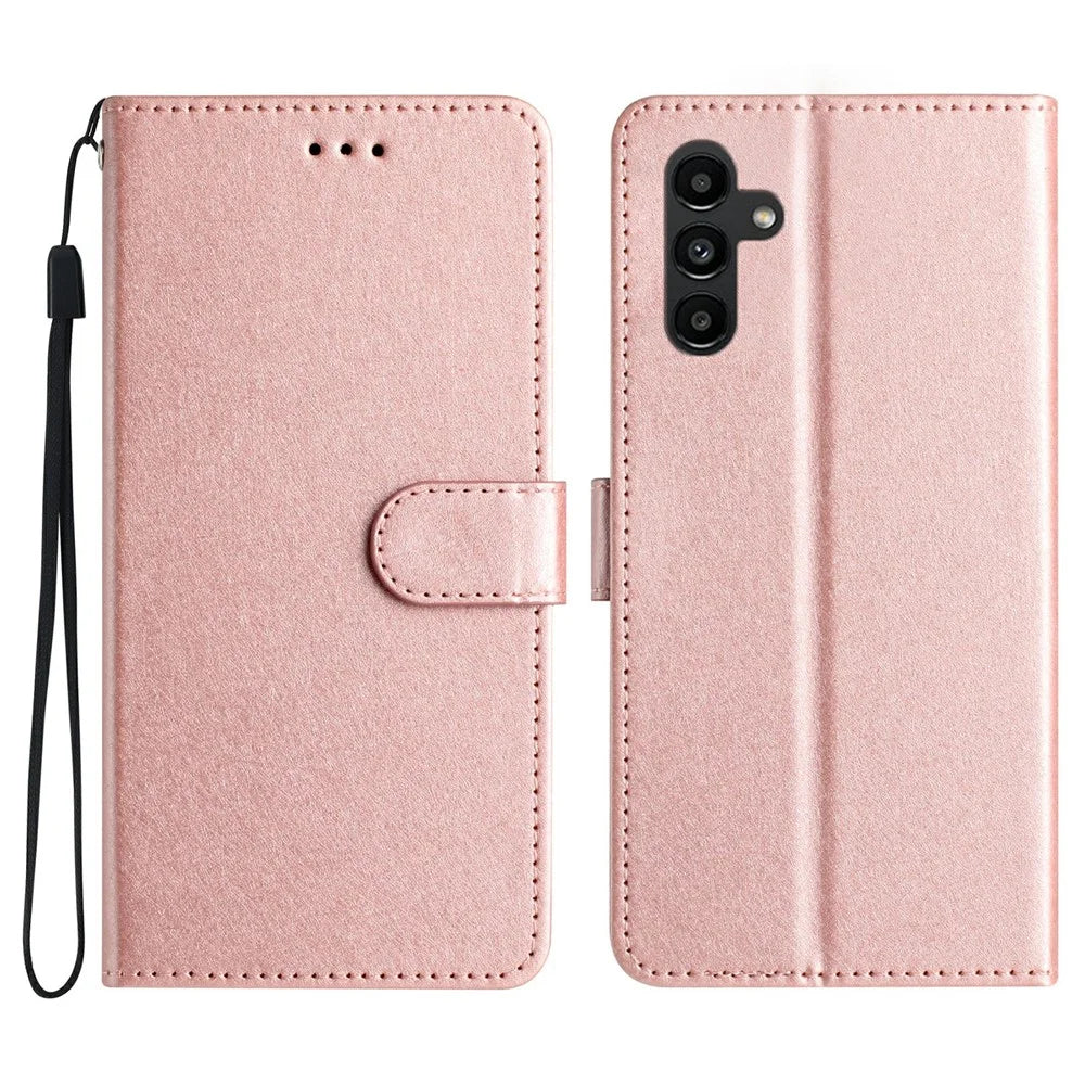 For Samsung Galaxy A36 5G Wallet Case Leather Folio Phone Cover Magnetic Clasp - Rose Gold - 1
