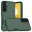 For Samsung Galaxy S22 5G Case 2-in-1 PC+TPU Shockproof Phone Cover - Dark Green - 1