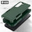 For Samsung Galaxy S22 5G Case 2-in-1 PC+TPU Shockproof Phone Cover - Dark Green - 4