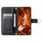 For iPhone 16 Crossbody Leather Case Ring Buckle Wallet Stand Rhombus Mobile Cover - Black - 2