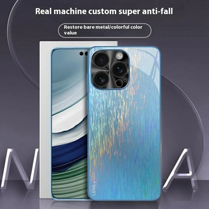 For iPhone 16 Pro Max Colorful Phone Case Ultra Slim Dropproof Hard PC Back Cover - Sky Blue - 2