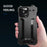 R-JUST For iPhone 16 Pro Case Aluminum Alloy Mechanical Armor Hollow Phone Back Cover - Black - 2