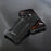 R-JUST For iPhone 16 Pro Case Aluminum Alloy Mechanical Armor Hollow Phone Back Cover - Black - 6