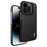 IMAK Ruiyi Series for iPhone 14 Pro Carbon Fiber Texture PU Leather Coated PC Case Shockproof Back Cover - 1