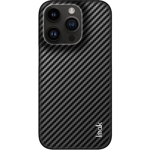 IMAK Ruiyi Series for iPhone 14 Pro Carbon Fiber Texture PU Leather Coated PC Case Shockproof Back Cover - 2