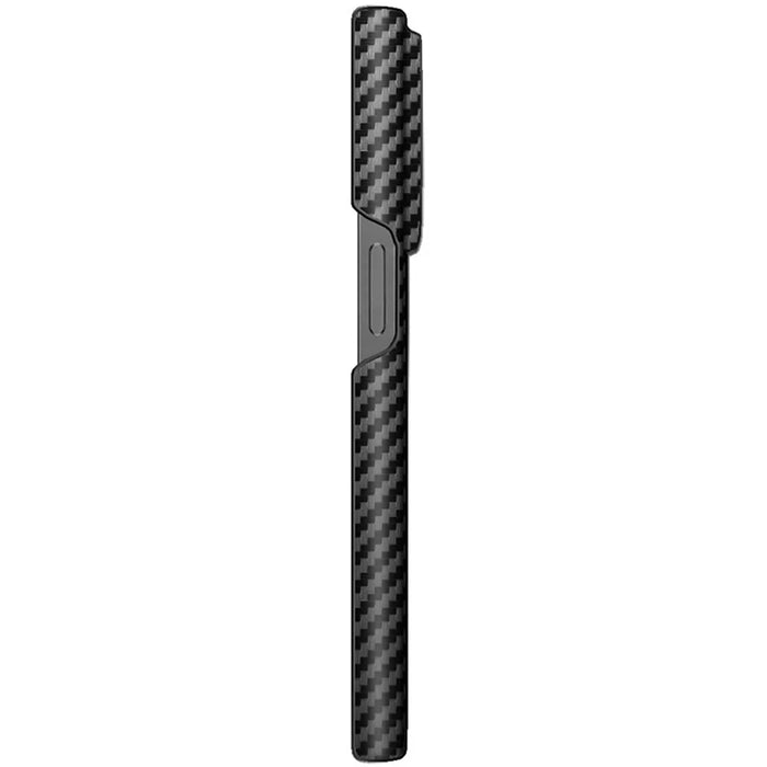 IMAK Ruiyi Series for iPhone 14 Pro Carbon Fiber Texture PU Leather Coated PC Case Shockproof Back Cover - 5