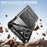 R-JUST RJ09-1 For iPhone 16 Pro Max Case Silicone+Aluminium Alloy Phone Cover with Screen Film - Black - 3