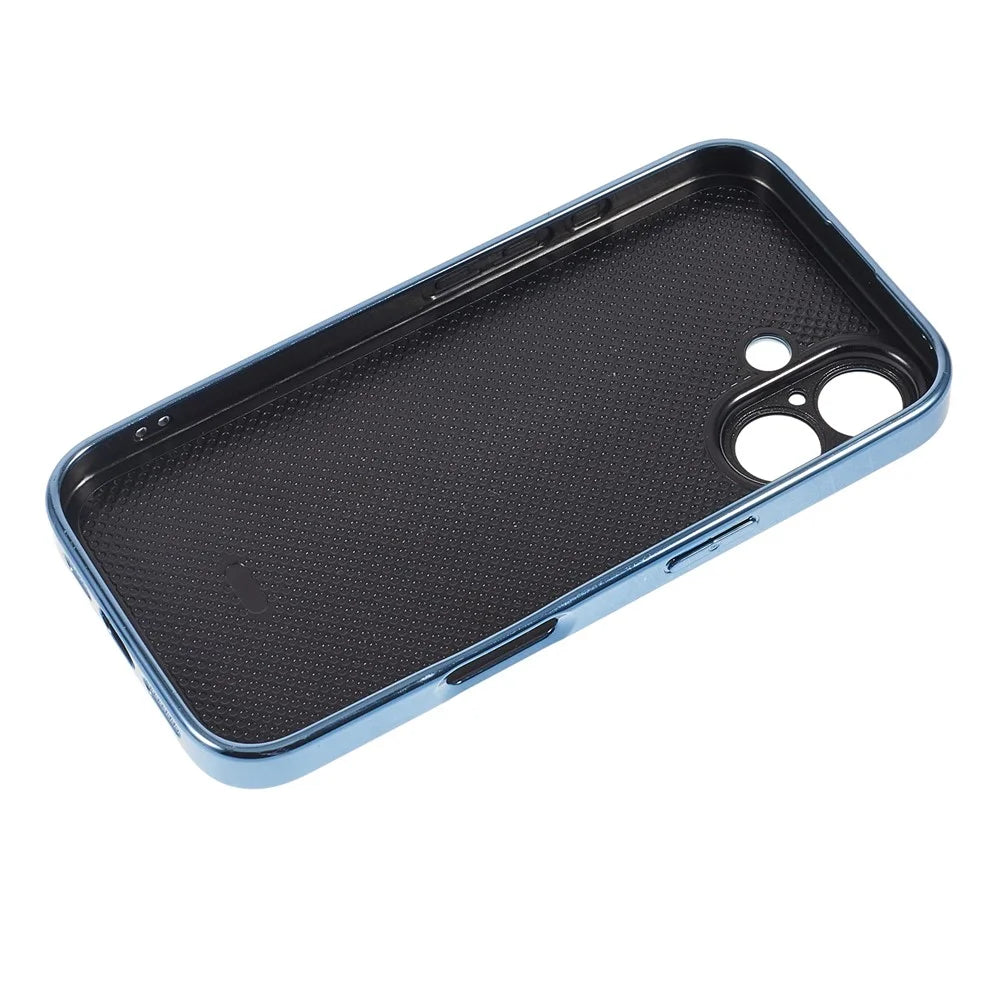For iPhone 16 Colorful Phone Case Ultra Slim Dropproof Hard PC Back Cover - Sky Blue - 4