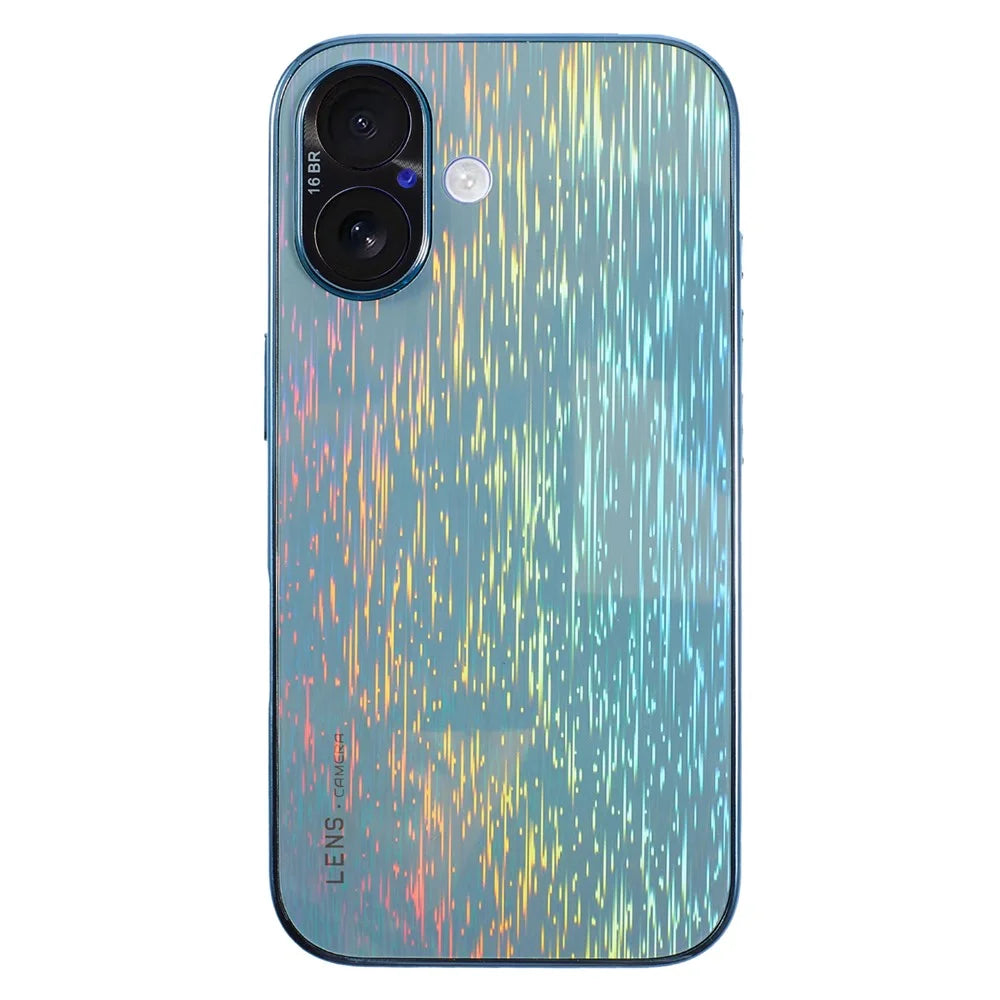 For iPhone 16 Plus Colorful Phone Case Ultra Slim Dropproof Hard PC Back Cover - Sky Blue - 1