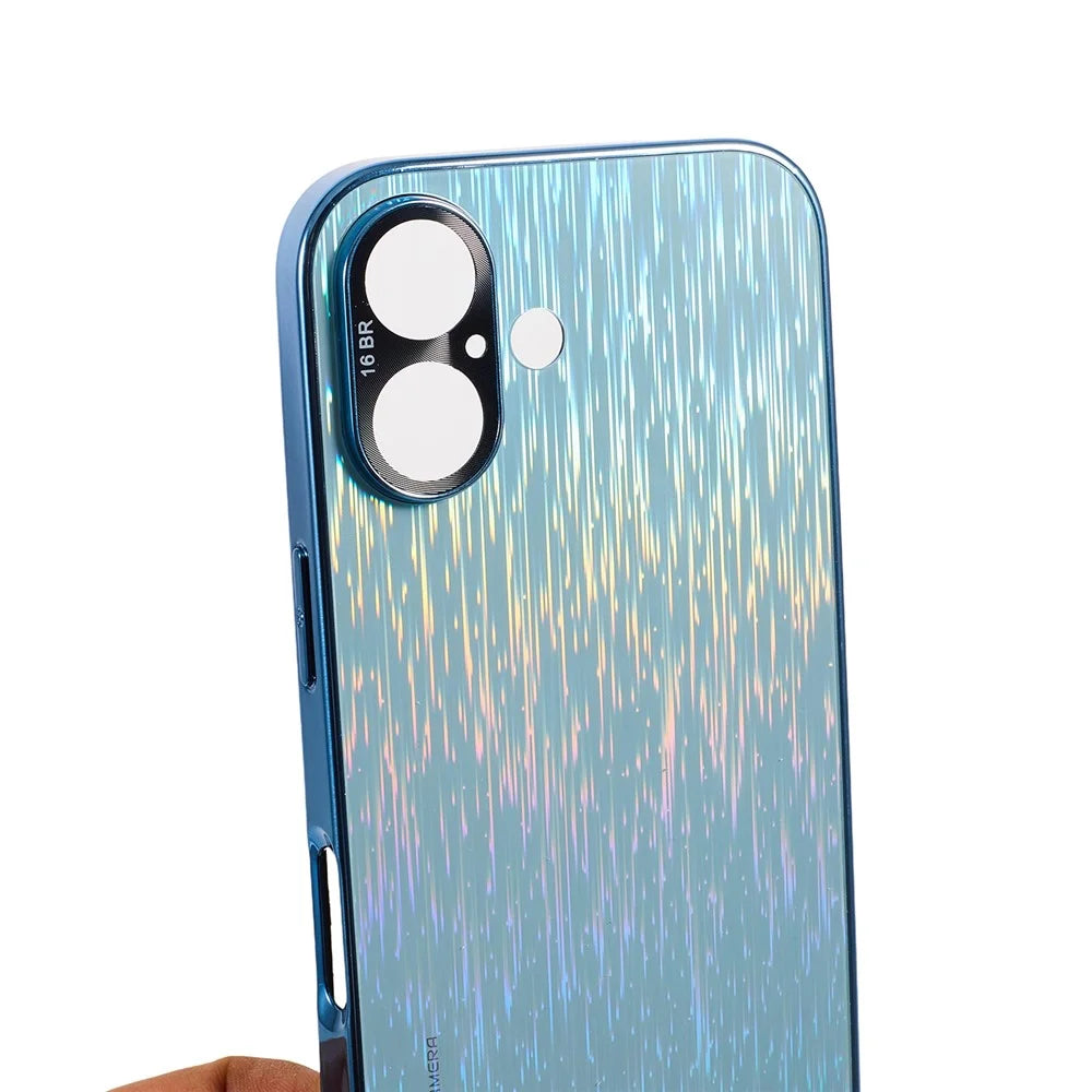 For iPhone 16 Plus Colorful Phone Case Ultra Slim Dropproof Hard PC Back Cover - Sky Blue - 5