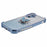 For iPhone 16 Case Butterfly Kickstand Glitter TPU Shockproof Phone Cover - Blue - 6