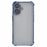 For iPhone 16 Case Reinforced Corners Glitter TPU Clear Back Cover - Blue - 3