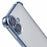 For iPhone 16 Case Reinforced Corners Glitter TPU Clear Back Cover - Blue - 5