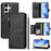 For Samsung Galaxy S25 Ultra Case Zipper Pocket Multiple Card Slots Leather Phone Cover - Black - 1