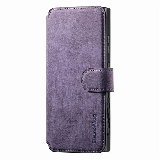 CASENEO For Samsung Galaxy S25 Ultra Magnetic Case  Detachable Leather Phone Wallet Cover - Purple - 2
