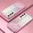 For Samsung Galaxy S25 Case Electroplating Gradient Glitter TPU Phone Cover - Pink - 2
