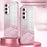 For Samsung Galaxy S25 Case Electroplating Gradient Glitter TPU Phone Cover - Pink - 3
