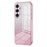 For Samsung Galaxy S25+ Case Electroplating Gradient Glitter TPU Phone Cover - Pink - 1