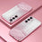 For Samsung Galaxy S25+ Case Electroplating Gradient Glitter TPU Phone Cover - Pink - 2