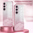 For Samsung Galaxy S25+ Case Electroplating Gradient Glitter TPU Phone Cover - Pink - 3