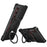 For Sony Xperia 1 V Kickstand Case Metal Bumper Magnetic Phone Cover - Black / Red - 1