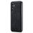 DG.MING For Samsung Galaxy S25 Case PU Leather Covered PC+TPU Hybrid Phone Shell - Black - 1
