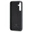 DG.MING For Samsung Galaxy S25 Case PU Leather Covered PC+TPU Hybrid Phone Shell - Black - 2