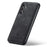 DG.MING For Samsung Galaxy S25 Case PU Leather Covered PC+TPU Hybrid Phone Shell - Black - 4