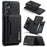 DG.MING M2 Series for Samsung Galaxy S25+ Case PU+PC+TPU Phone Cover Detachable Wallet - Black - 1