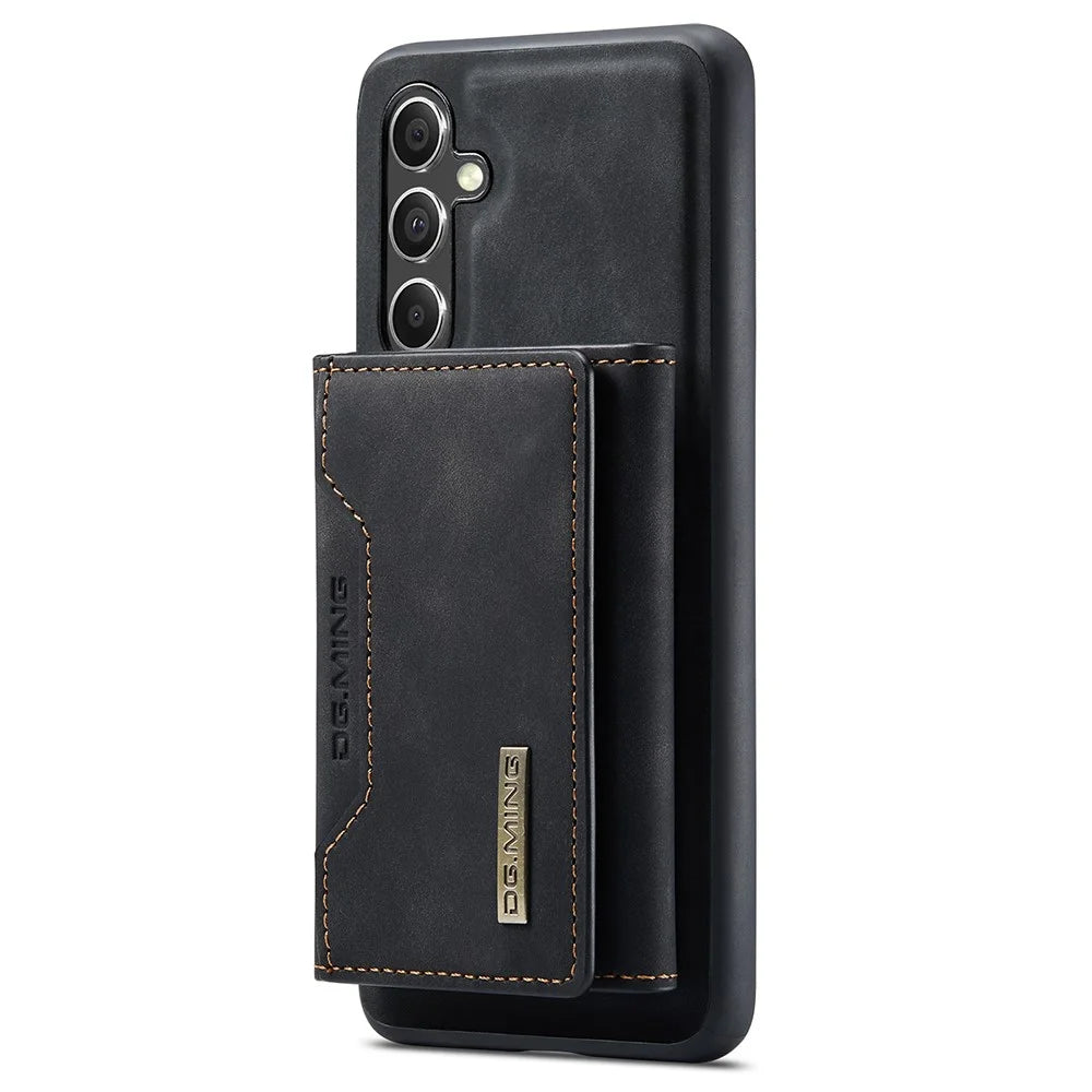 DG.MING M2 Series for Samsung Galaxy S25+ Case PU+PC+TPU Phone Cover Detachable Wallet - Black - 2
