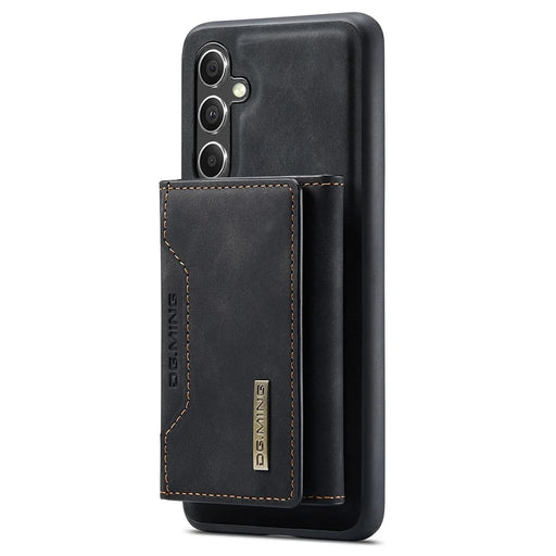 DG.MING M2 Series for Samsung Galaxy S25+ Case PU+PC+TPU Phone Cover Detachable Wallet - Black - 2
