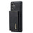 DG.MING M1 Series for Samsung Galaxy S25+ Case Kickstand PU Phone Cover with Detachable Wallet - Black - 2