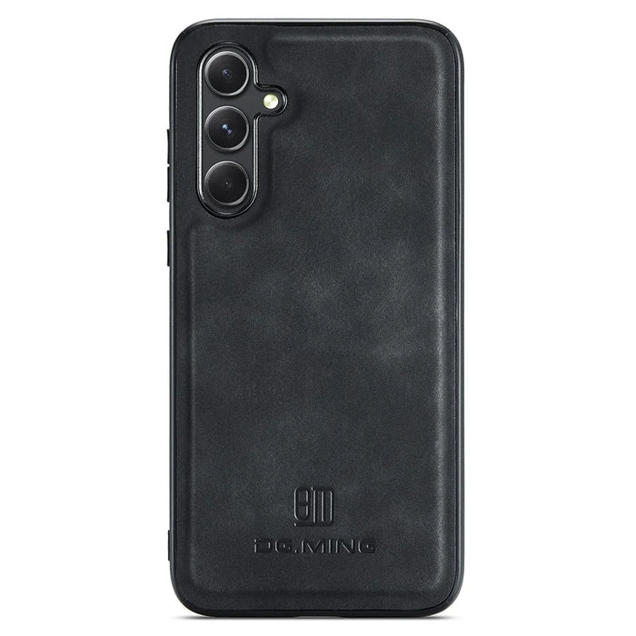 DG.MING M1 Series for Samsung Galaxy S25+ Case Kickstand PU Phone Cover with Detachable Wallet - Black - 4