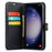 DG.MING for Samsung Galaxy S25 Case Detachable Split Leather Phone Cover - Black - 2