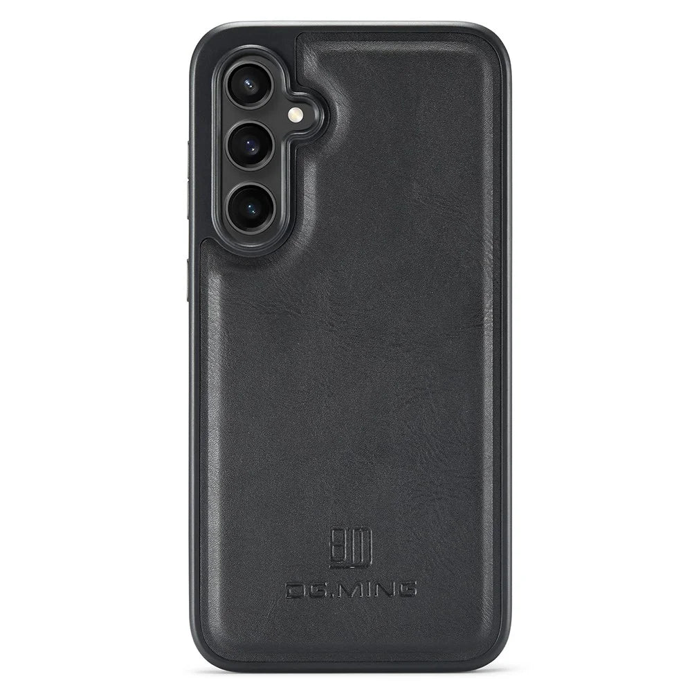 DG.MING M5 Series For Samsung Galaxy S25 Case Detachable Magnetic Leather Phone Cover with Card Slots - Black - 4