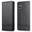 AZNS For Samsung Galaxy A36 5G Case Cowhide Texture PU Leather Wallet Phone Cover - Black - 1
