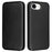 For iPhone 17e / 16e Case Carbon Fiber Texture Drop-Proof PU Leather Phone Cover - Black - 1