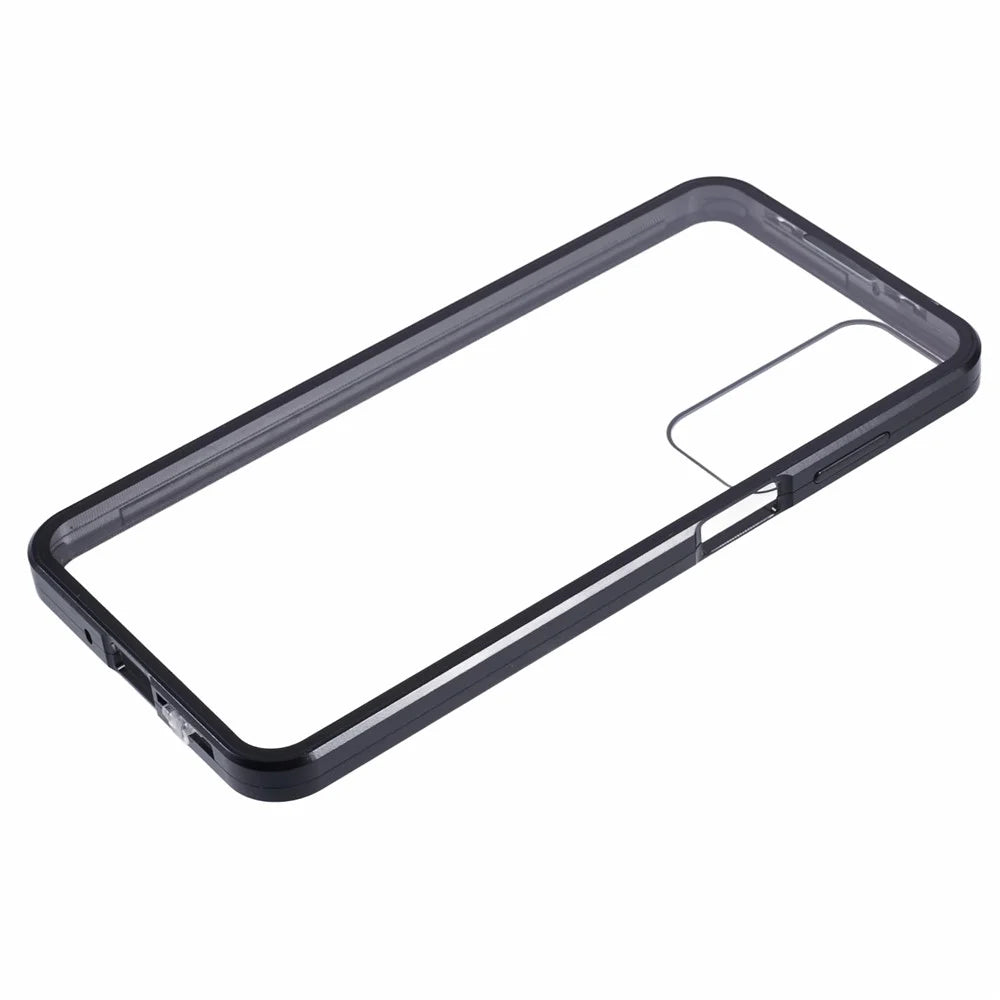 For Samsung Galaxy A16 4G / 5G Full Body Case Magnetic Tempered Glass Double-Sided Phone Case - Black - 7