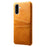 For Samsung Galaxy A36 5G Case Dual Card Slots PU Leather + Hard PC Phone Cover - Orange - 1
