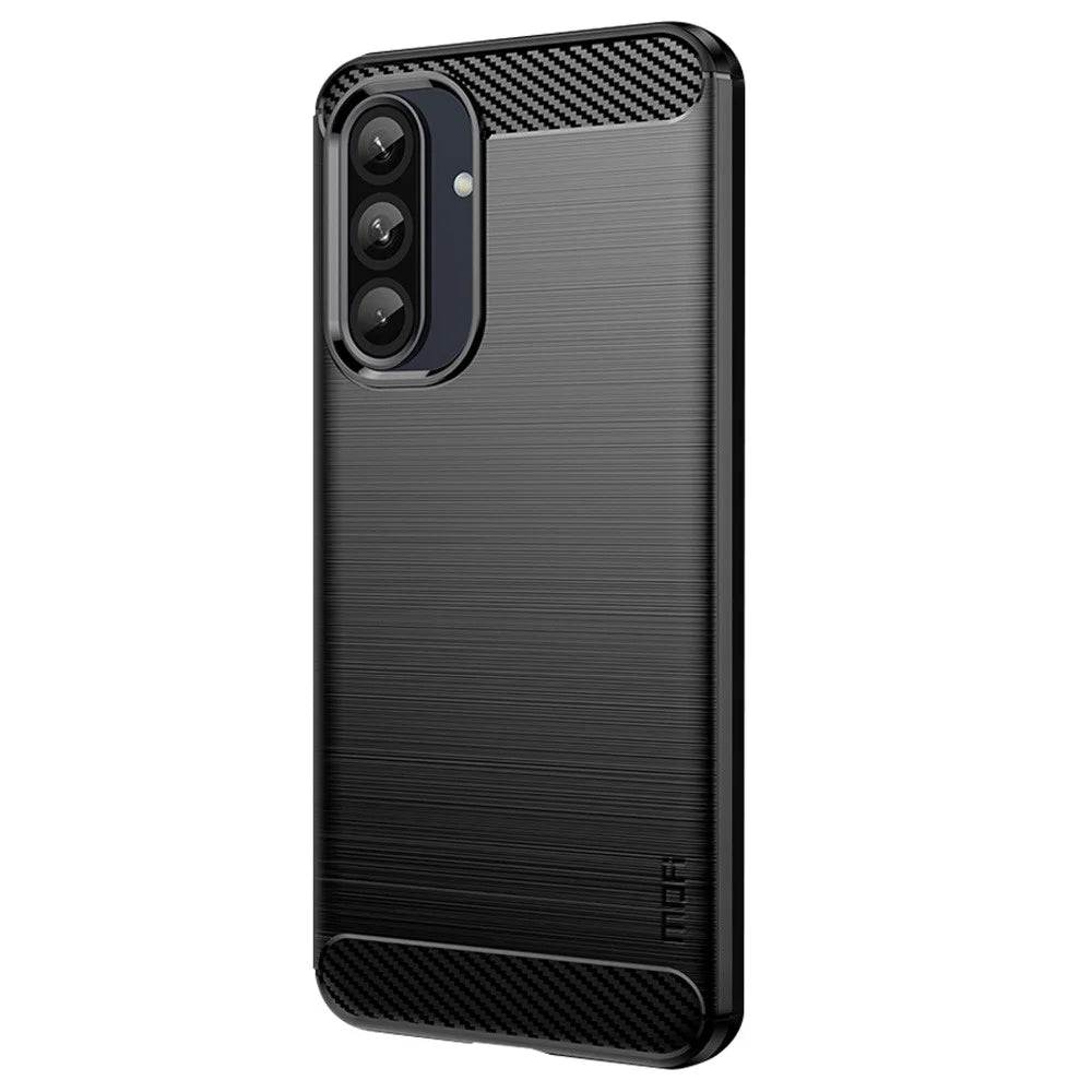 MOFI JK TPU Series-1 For Samsung Galaxy A36 5G Case Carbon Fiber Texture TPU Soft Phone Cover - Black - 2