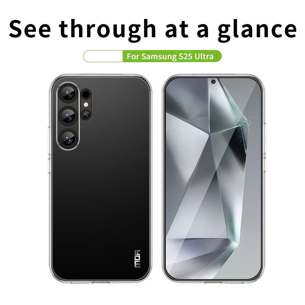 MOFI For Samsung Galaxy S25 Ultra Case Anti-Scratch Clear Soft TPU Phone Cover - 3