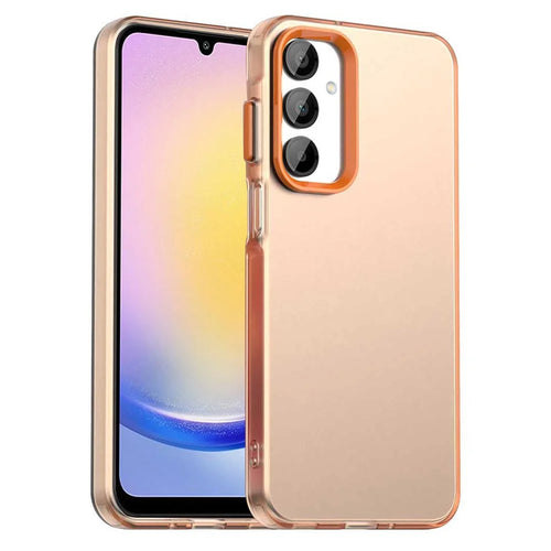 For Samsung Galaxy A25 5G (Global) (161.0 x 76.5 x 8.3mm) Case Matte Anti-Drop Phone Back Cover - Orange - 1