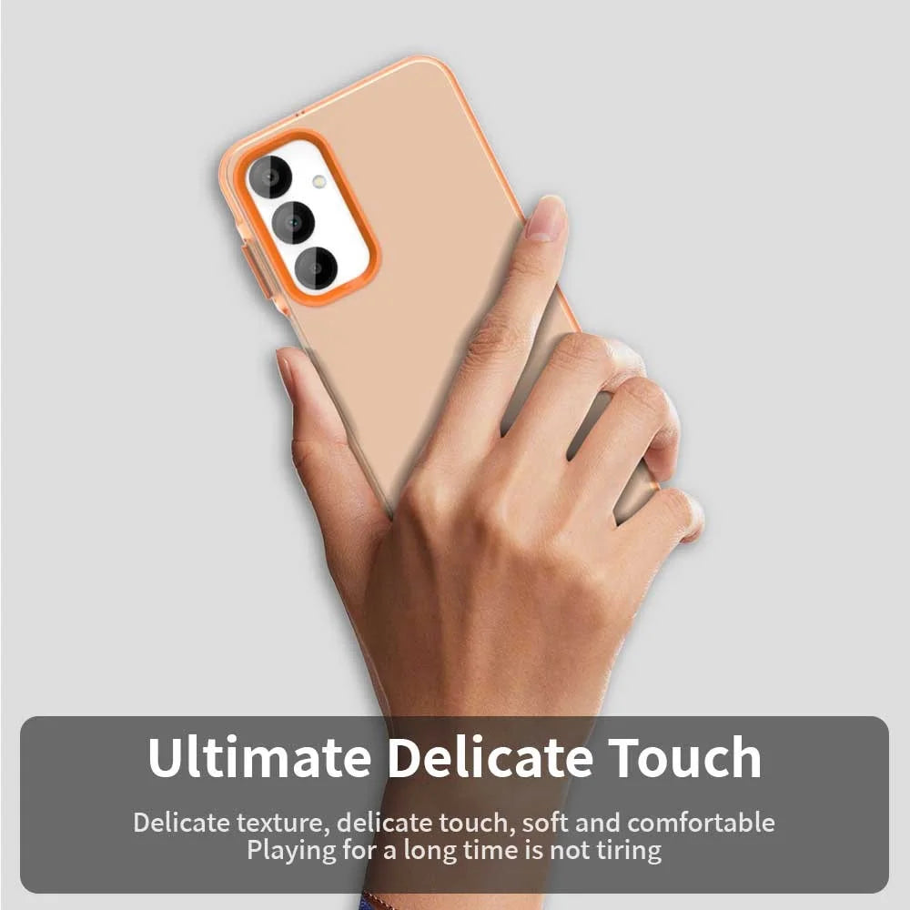 For Samsung Galaxy A25 5G (Global) (161.0 x 76.5 x 8.3mm) Case Matte Anti-Drop Phone Back Cover - Orange - 5