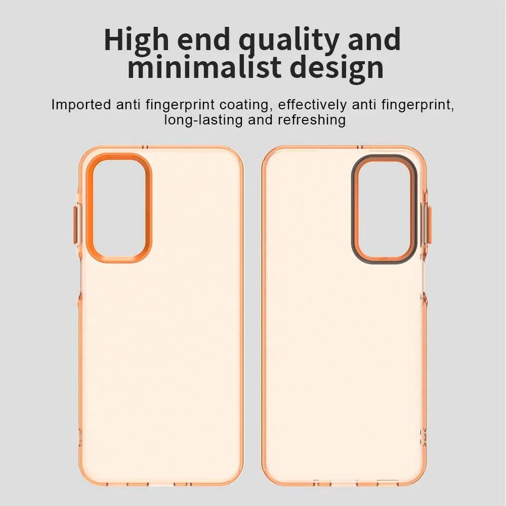For Samsung Galaxy A25 5G (Global) (161.0 x 76.5 x 8.3mm) Case Matte Anti-Drop Phone Back Cover - Orange - 6