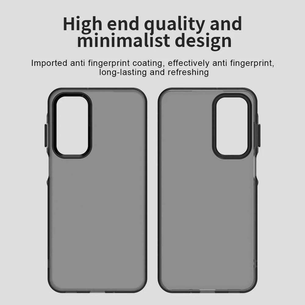 For Samsung Galaxy A35 5G Case PC+TPU+PET Matte Anti-Drop Phone Back Cover - Black - 6