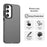 For Samsung Galaxy S23 FE Case PC+TPU+PET Matte Anti-Drop Phone Back Cover - Black - 4