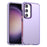 For Samsung Galaxy S23+ Case PC+TPU+PET Matte Anti-Drop Phone Back Cover - Purple - 1